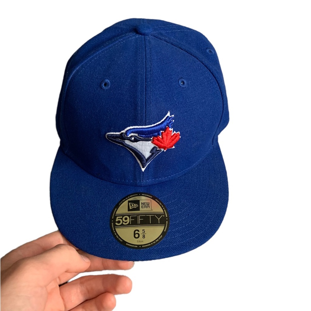 Kids Blue Jays New Era Authentic Flat Cap Hat